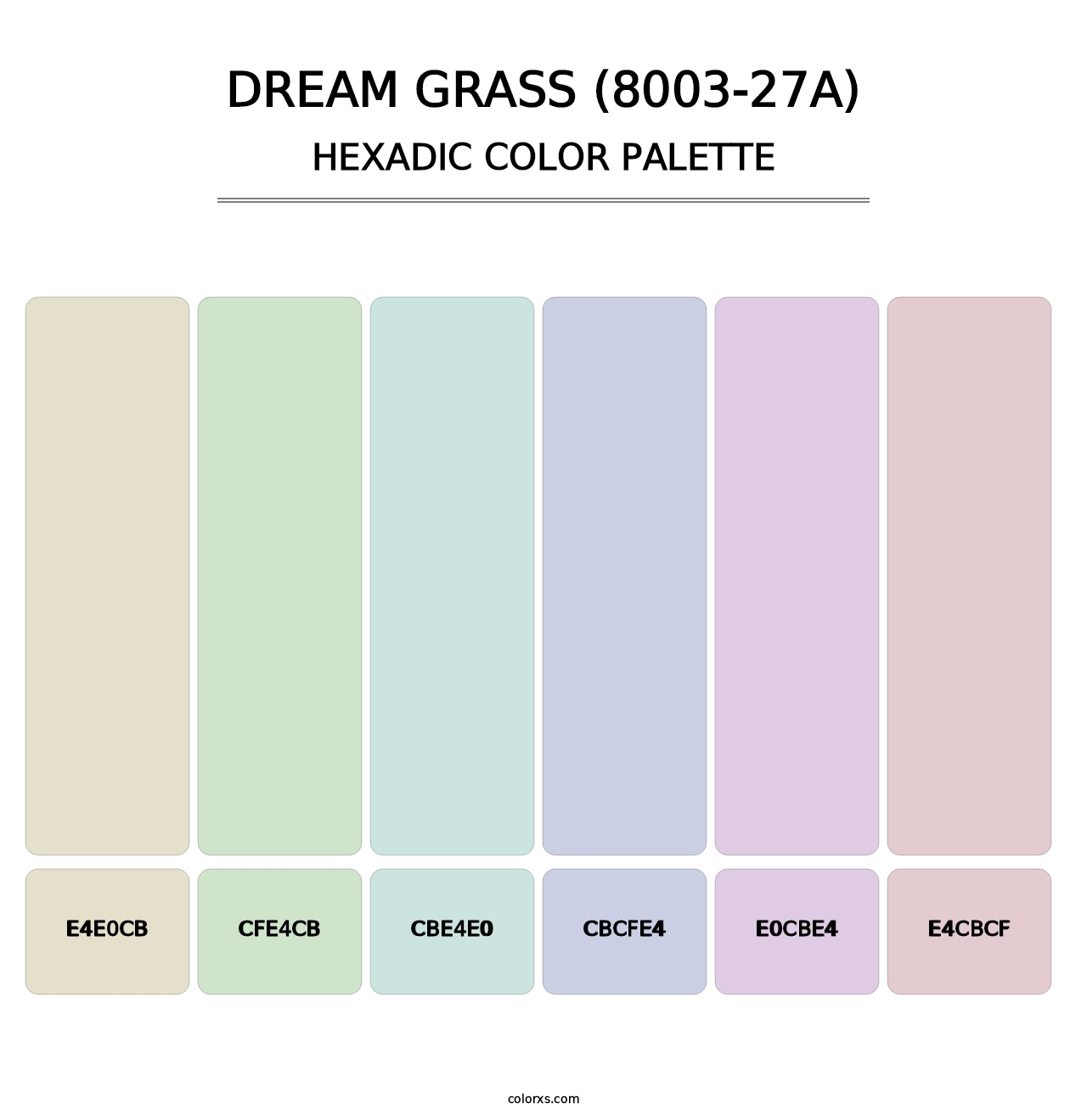 Dream Grass (8003-27A) - Hexadic Color Palette