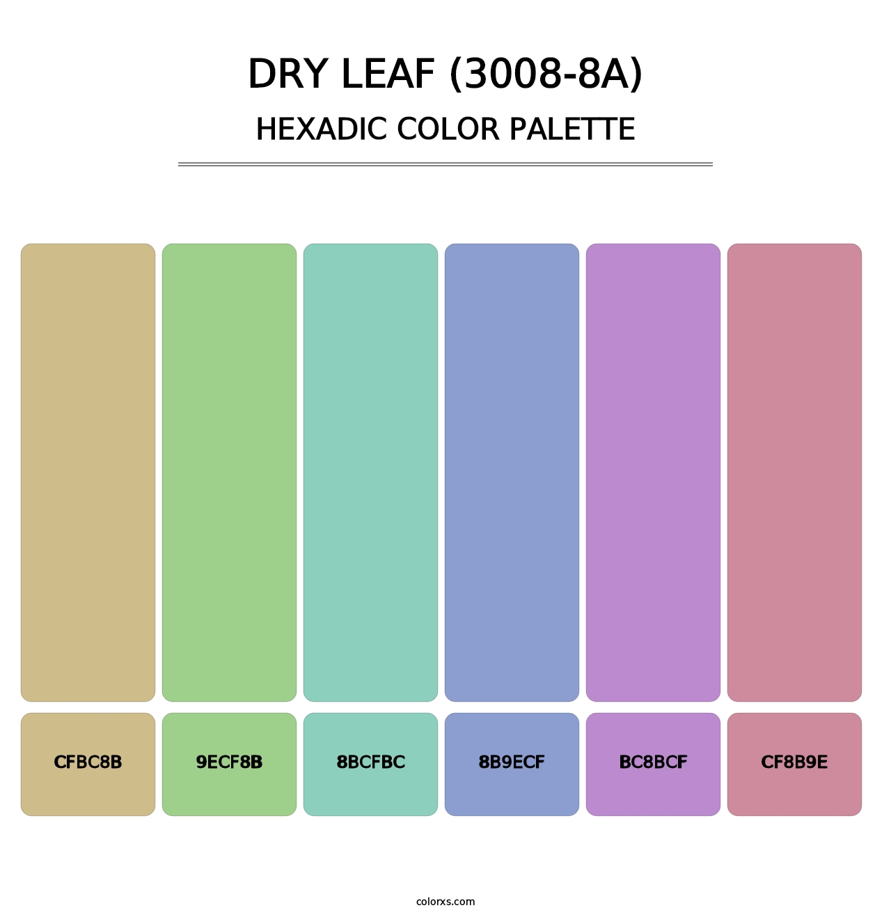 Dry Leaf (3008-8A) - Hexadic Color Palette