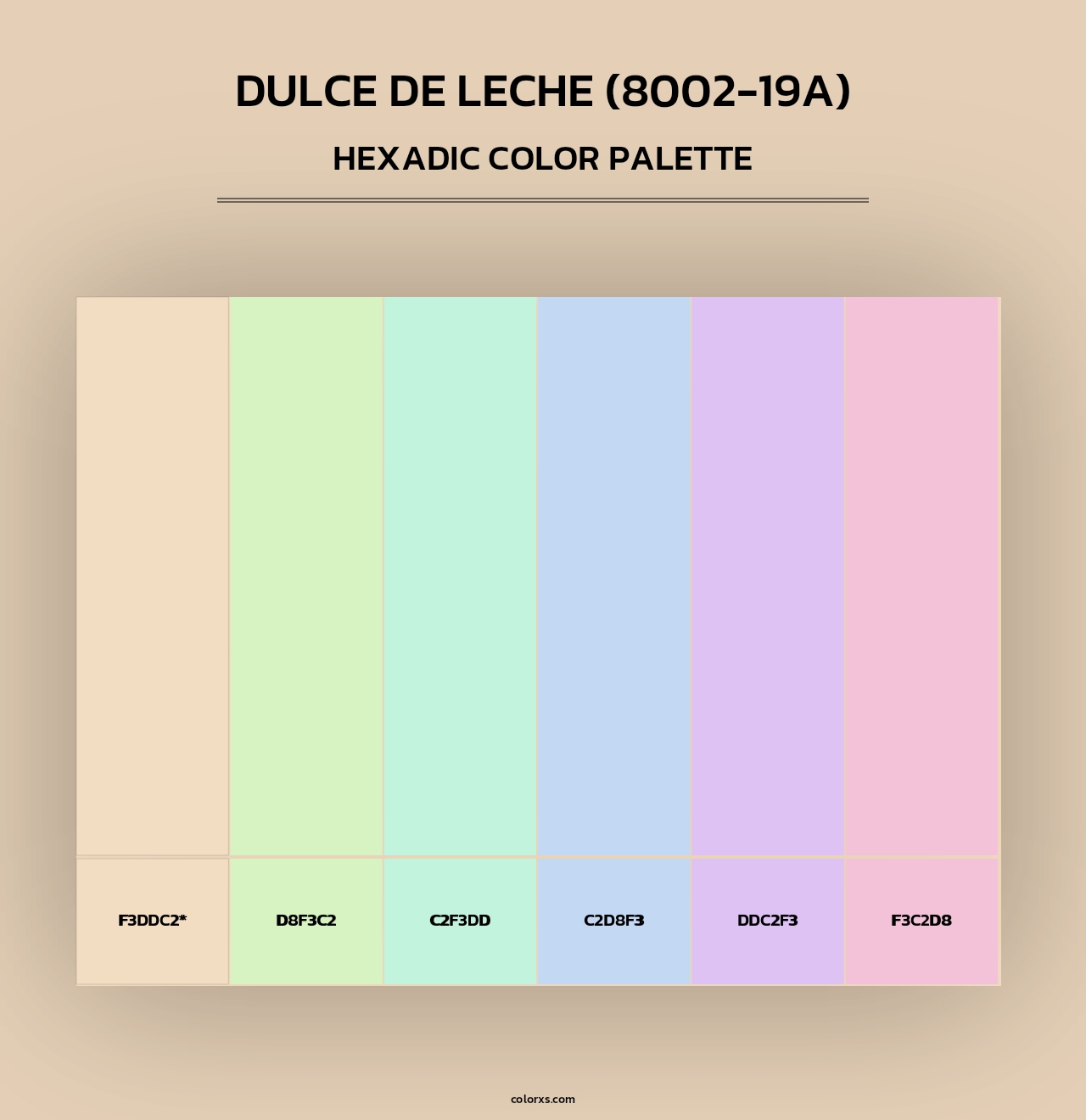 Dulce de Leche (8002-19A) - Hexadic Color Palette