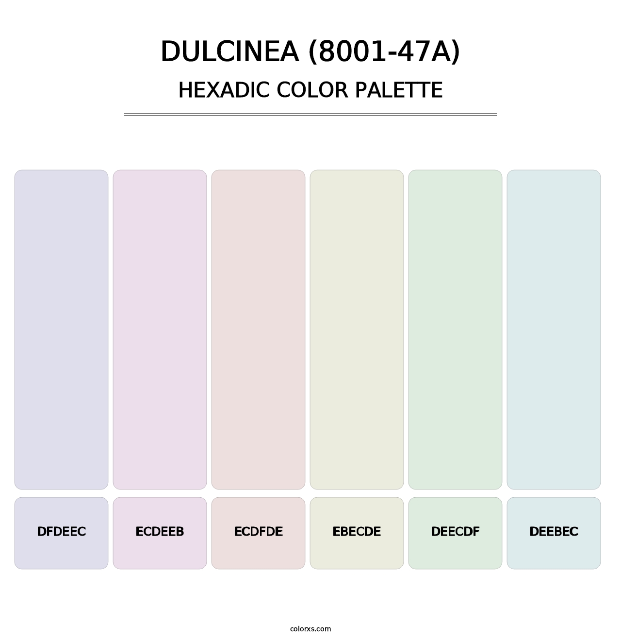Dulcinea (8001-47A) - Hexadic Color Palette