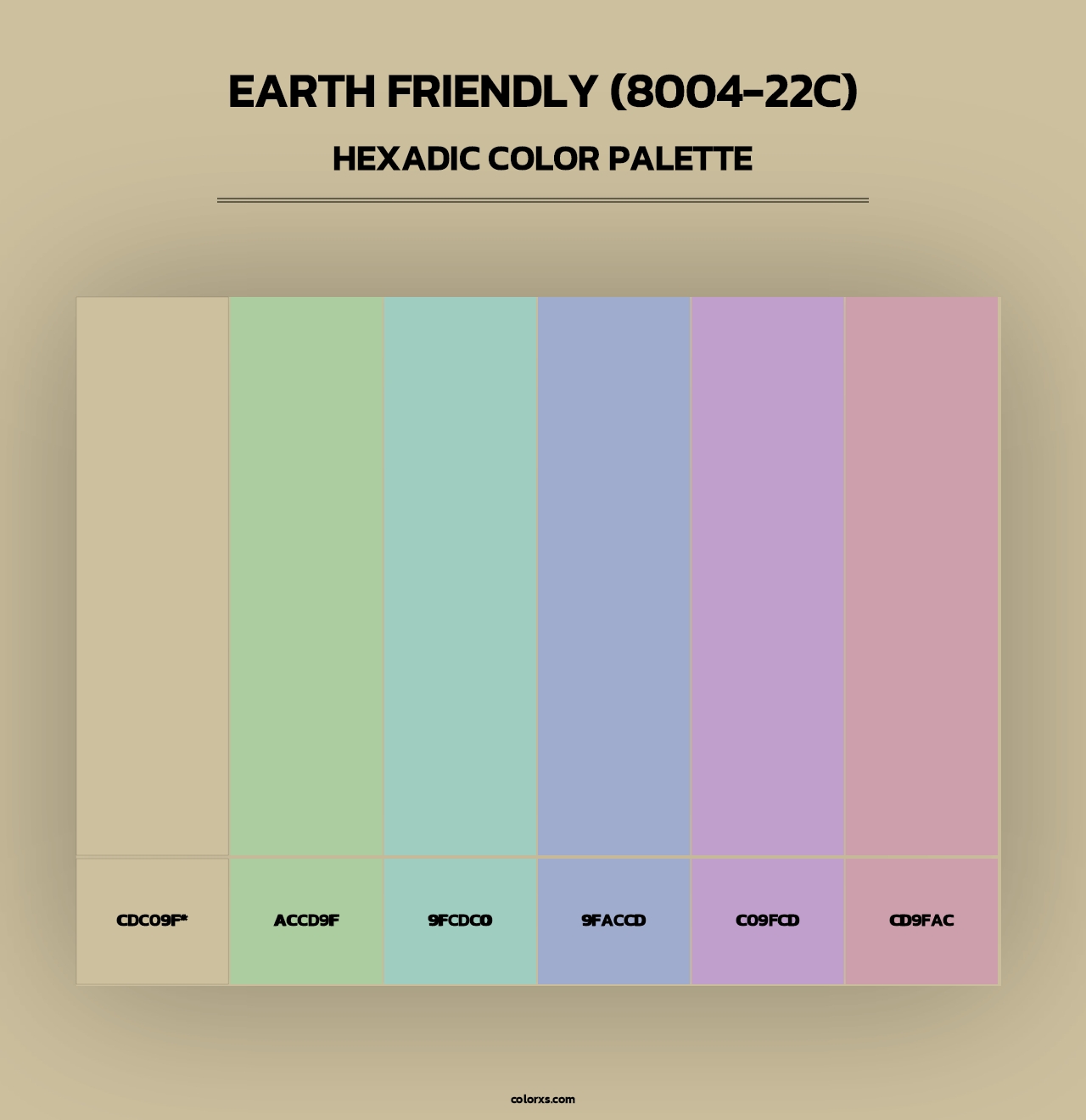 Earth Friendly (8004-22C) - Hexadic Color Palette