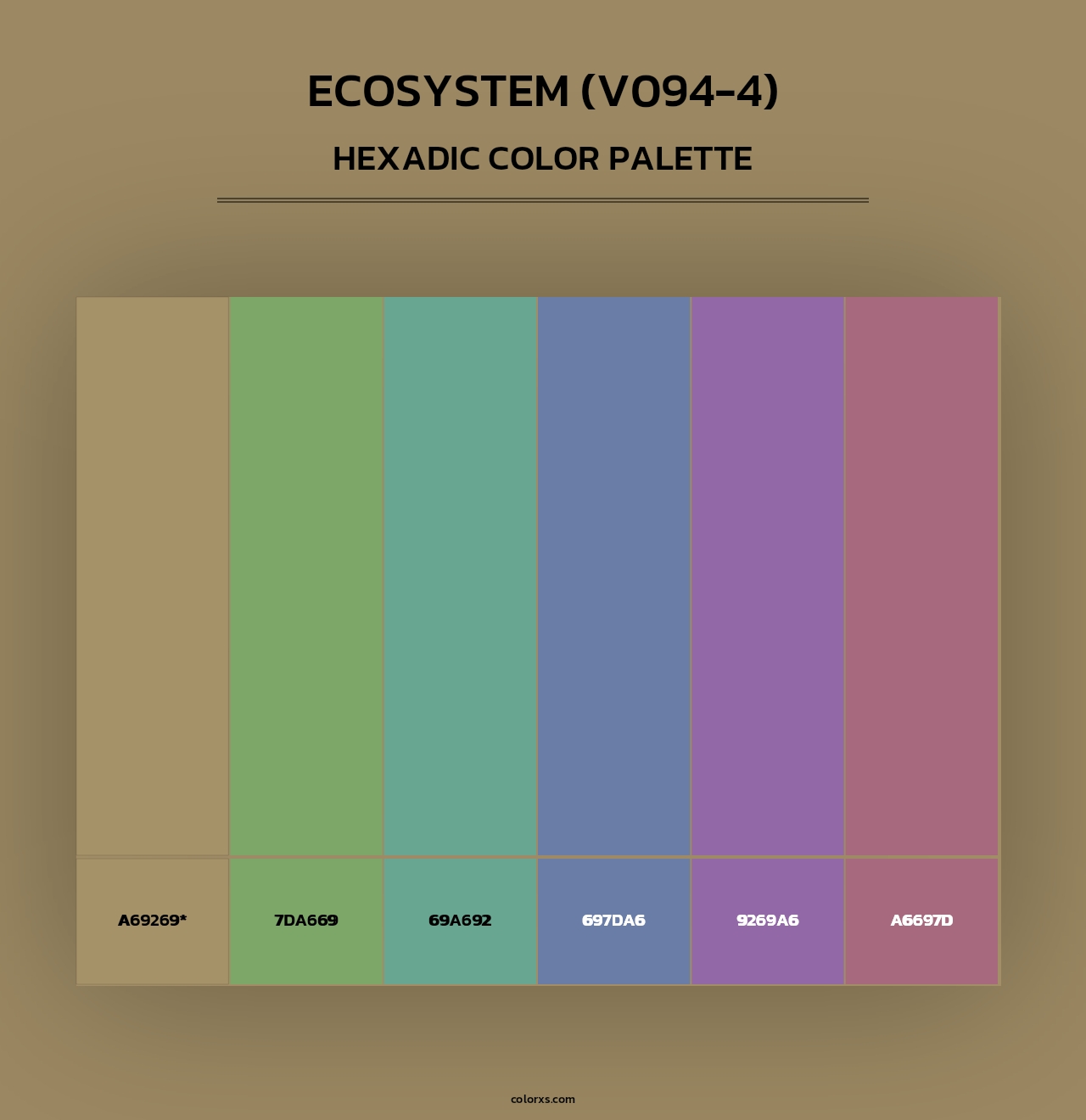 Ecosystem (V094-4) - Hexadic Color Palette