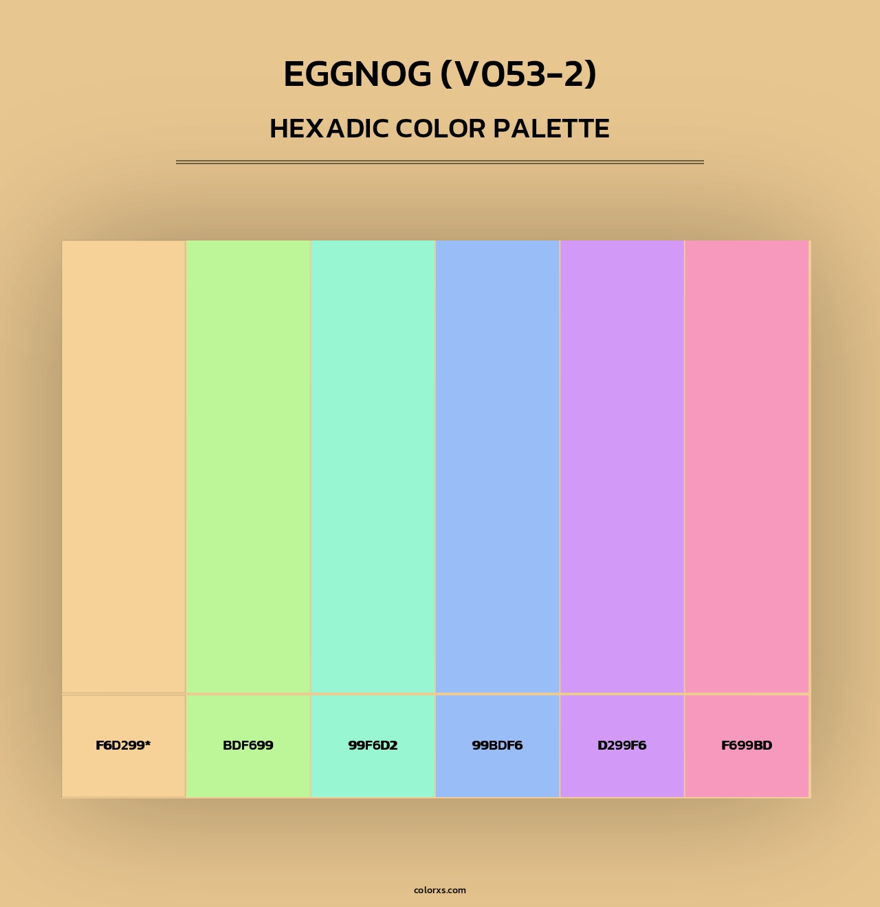 Eggnog (V053-2) - Hexadic Color Palette
