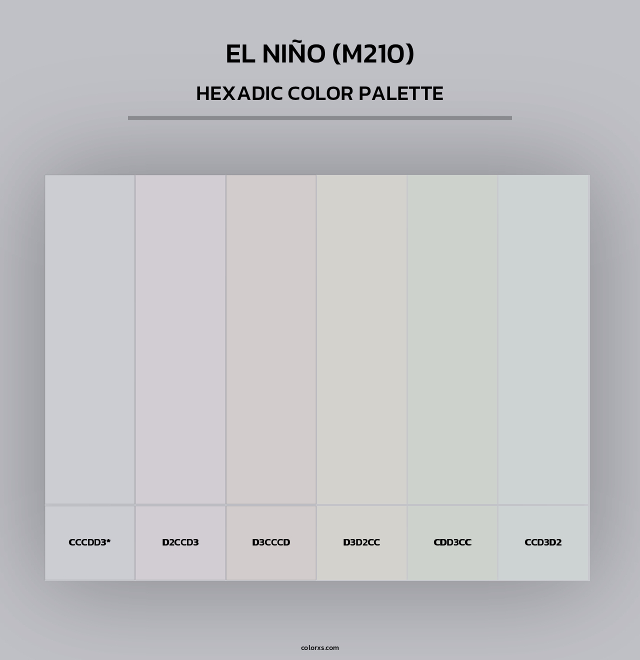 El Niño (M210) - Hexadic Color Palette