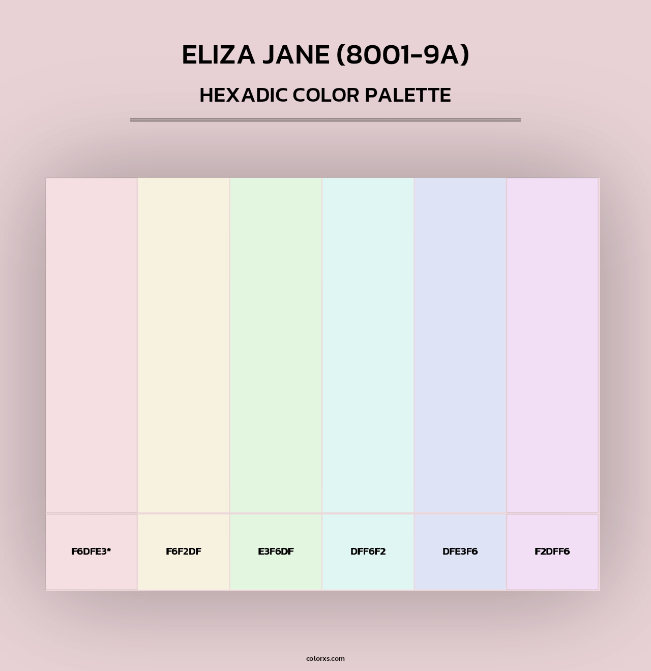 Eliza Jane (8001-9A) - Hexadic Color Palette