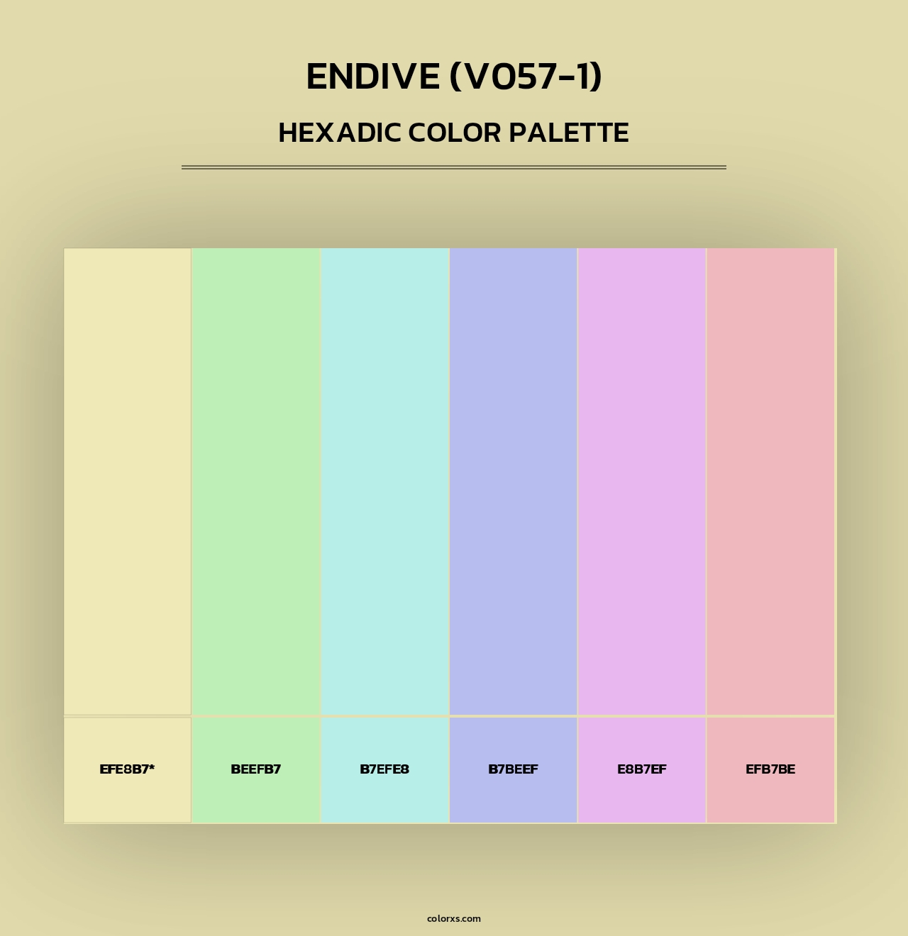 Endive (V057-1) - Hexadic Color Palette
