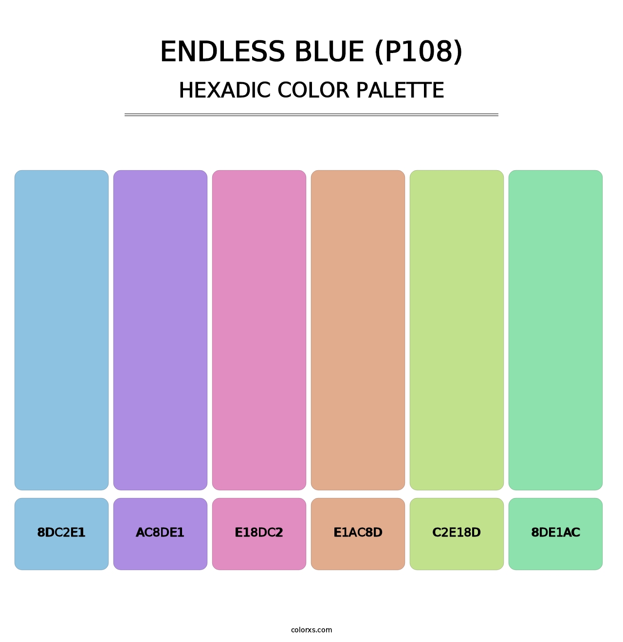 Endless Blue (P108) - Hexadic Color Palette