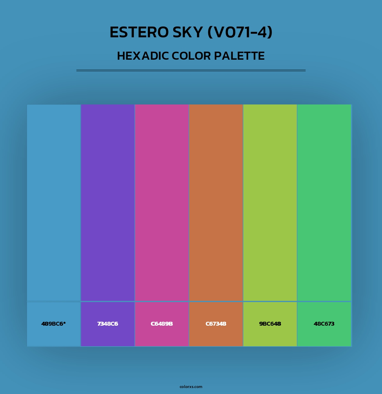 Estero Sky (V071-4) - Hexadic Color Palette
