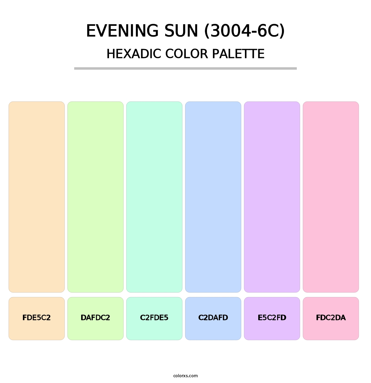Evening Sun (3004-6C) - Hexadic Color Palette