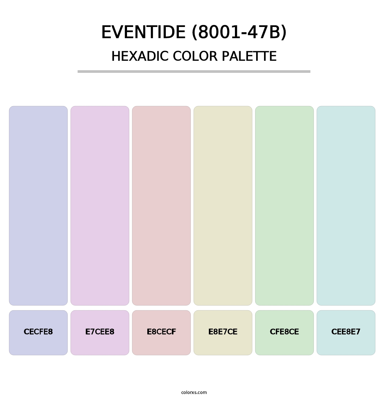 Eventide (8001-47B) - Hexadic Color Palette