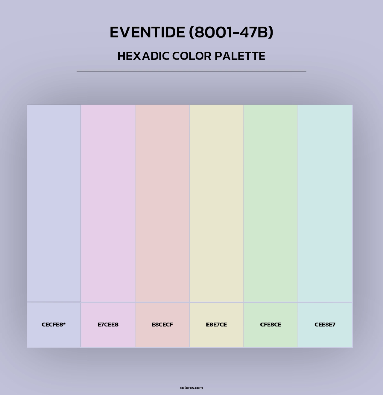 Eventide (8001-47B) - Hexadic Color Palette