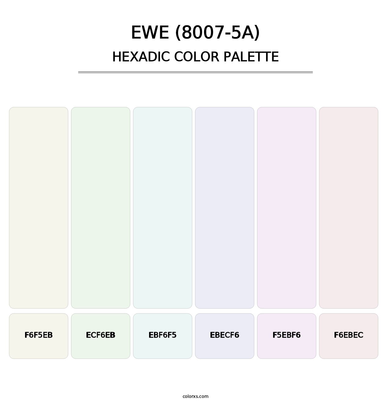 Ewe (8007-5A) - Hexadic Color Palette