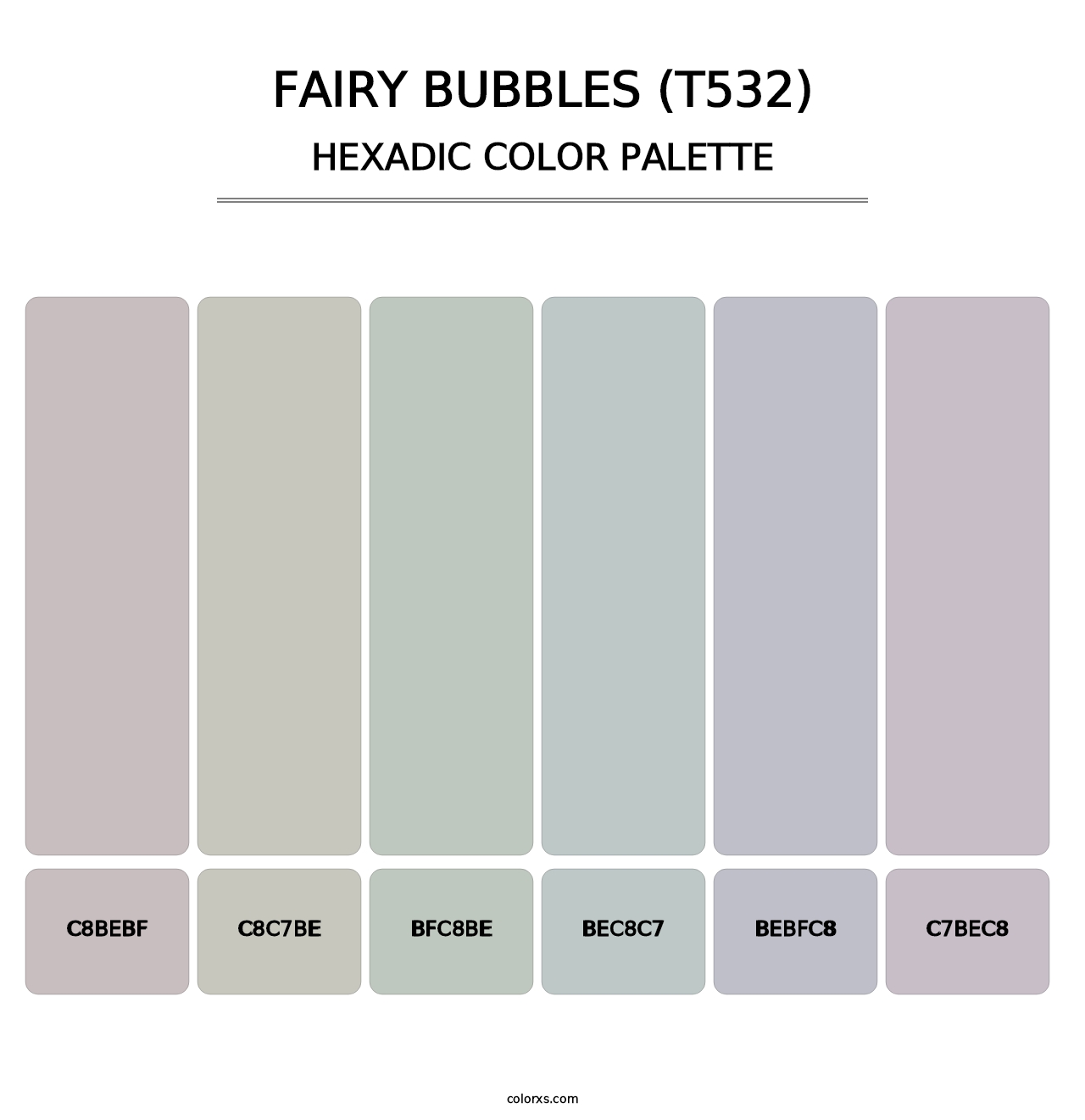 Fairy Bubbles (T532) - Hexadic Color Palette