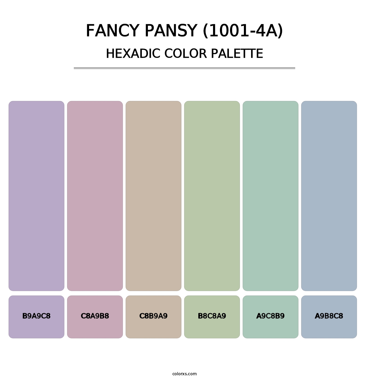 Fancy Pansy (1001-4A) - Hexadic Color Palette
