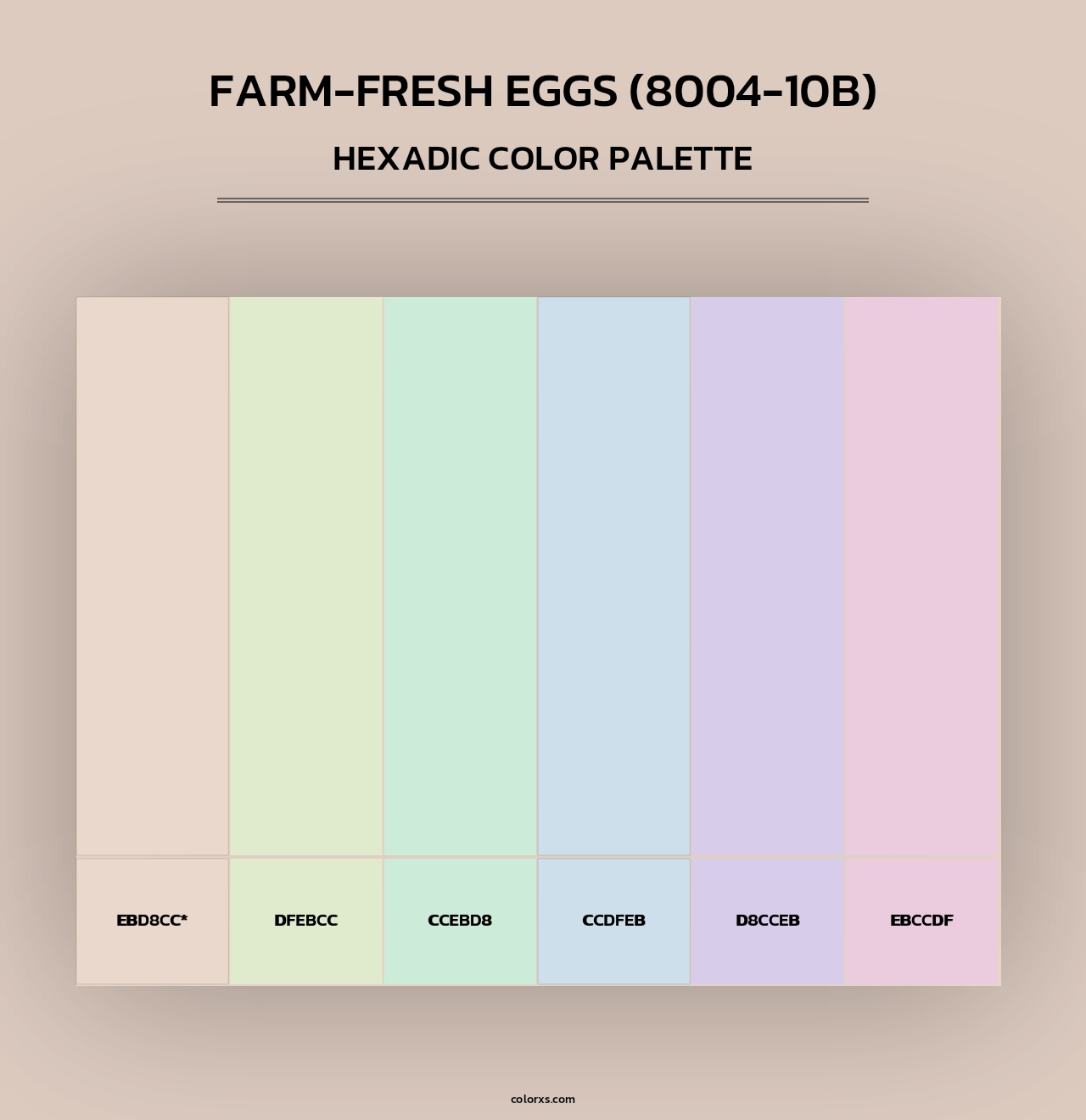 Farm-Fresh Eggs (8004-10B) - Hexadic Color Palette