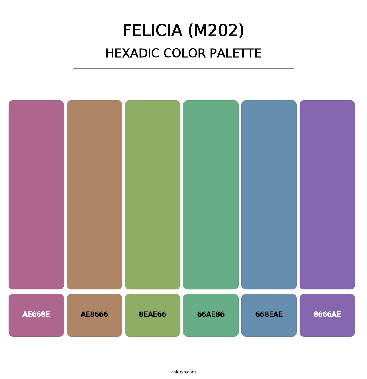 Felicia (M202) - Hexadic Color Palette