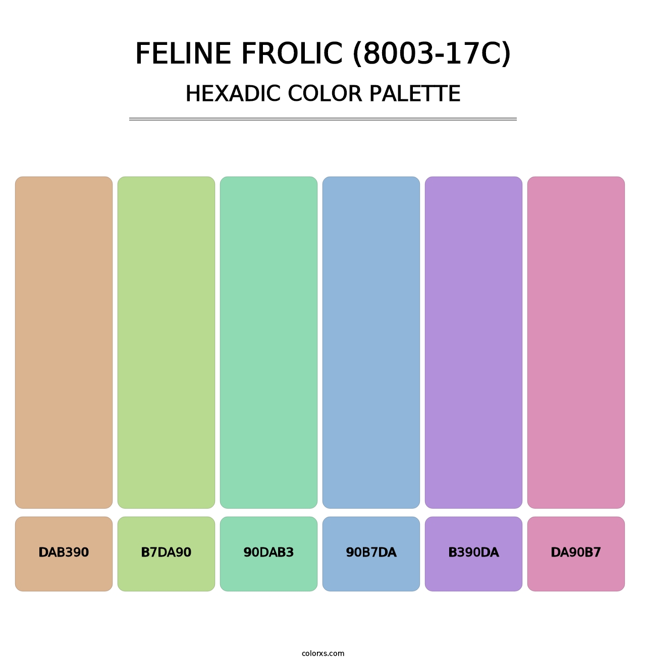 Feline Frolic (8003-17C) - Hexadic Color Palette