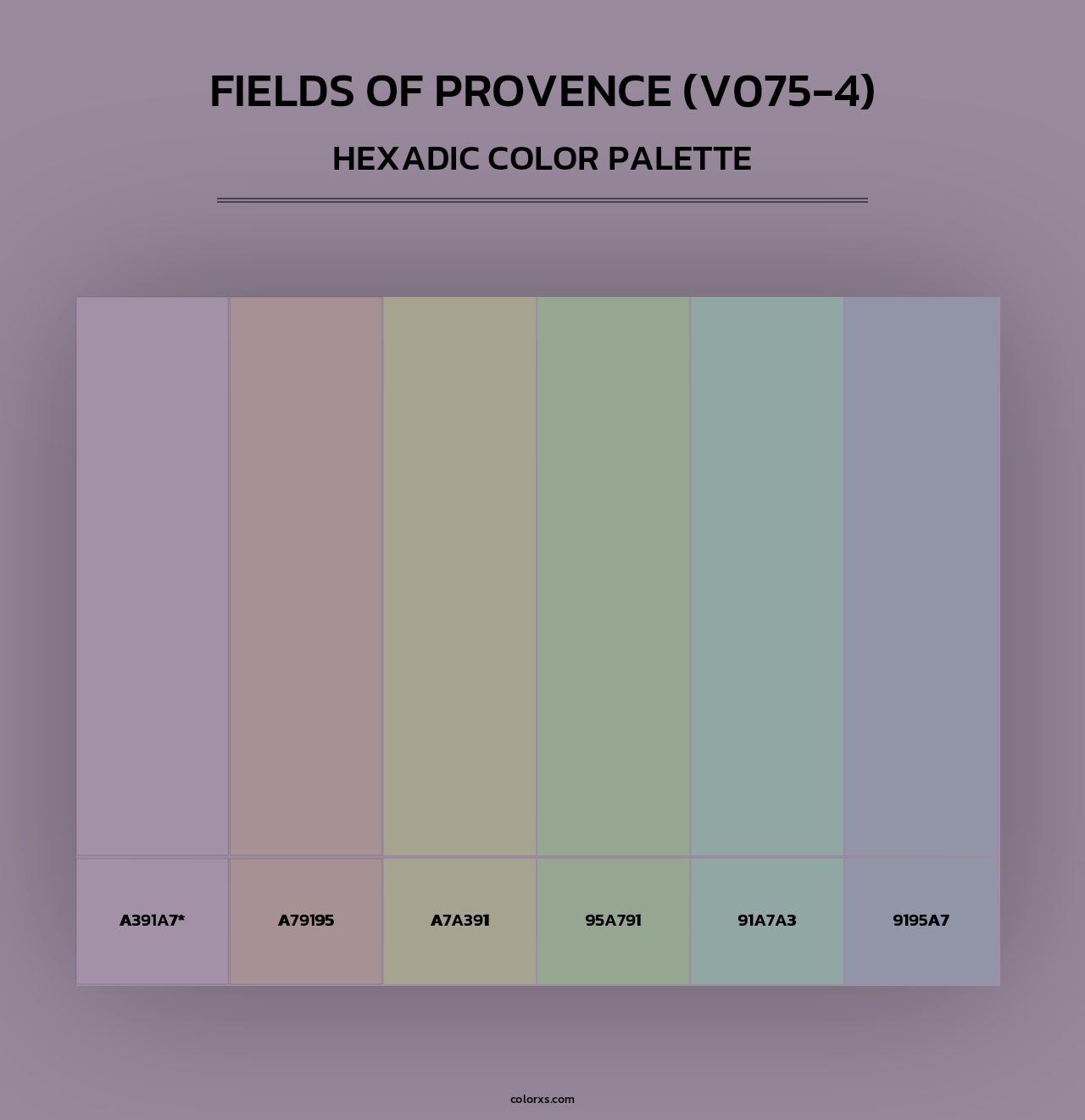 Fields of Provence (V075-4) - Hexadic Color Palette
