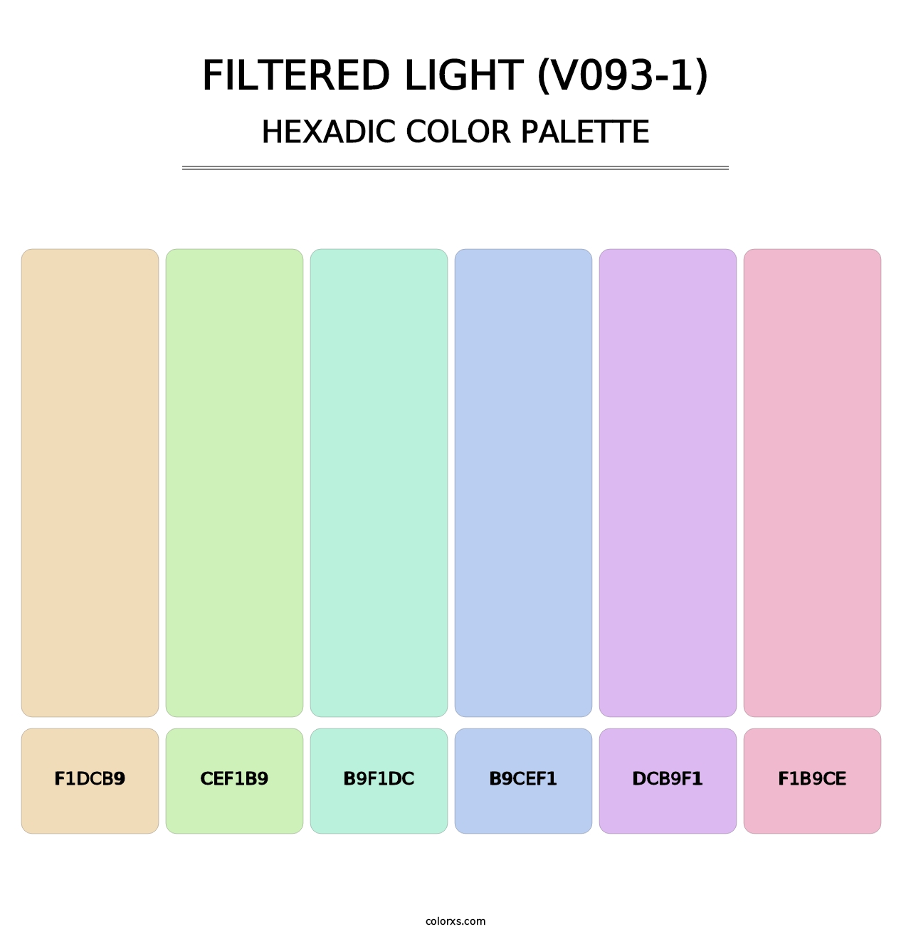 Filtered Light (V093-1) - Hexadic Color Palette