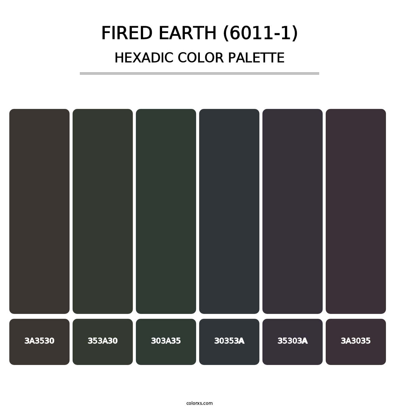 Fired Earth (6011-1) - Hexadic Color Palette