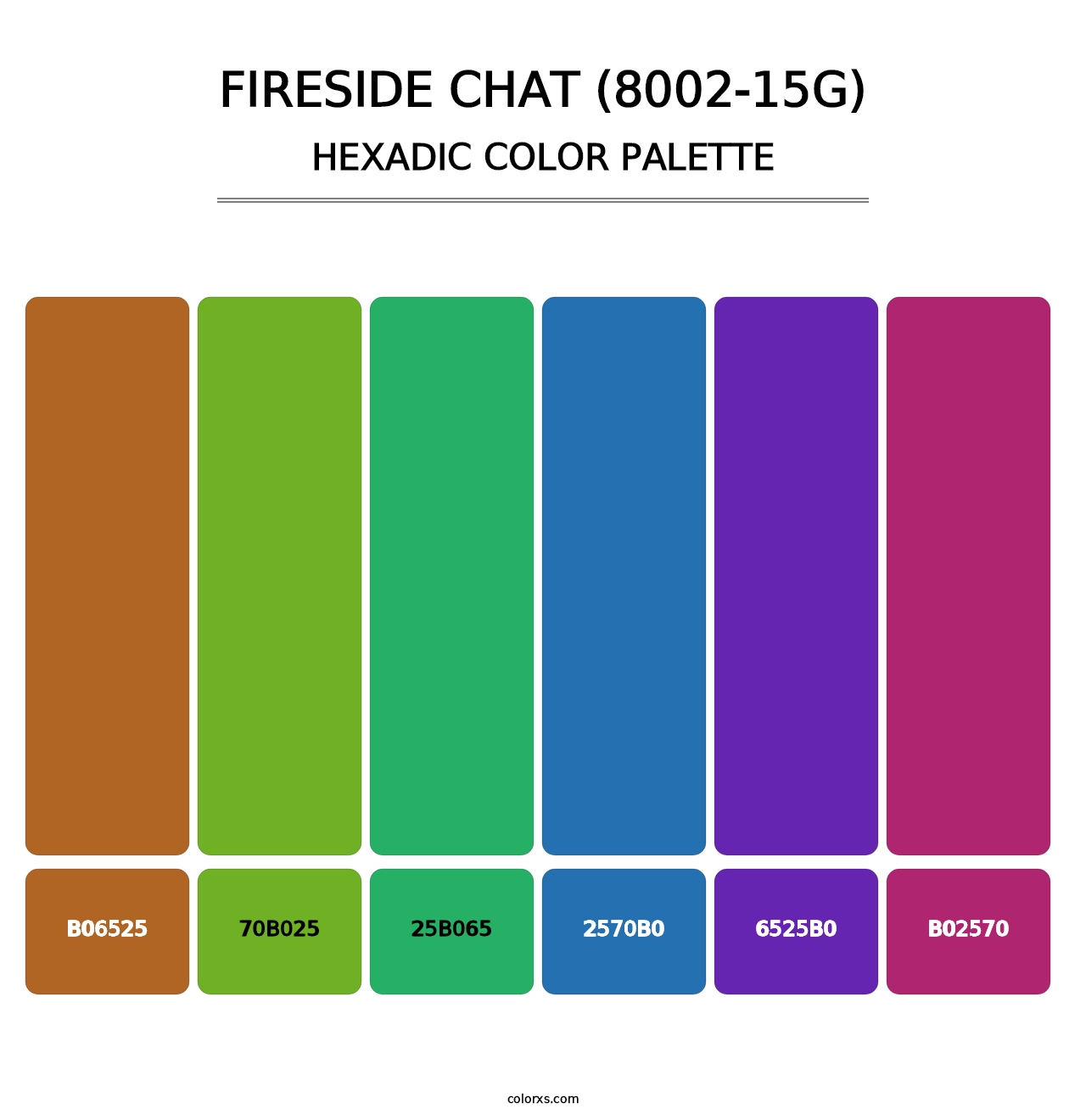 Fireside Chat (8002-15G) - Hexadic Color Palette