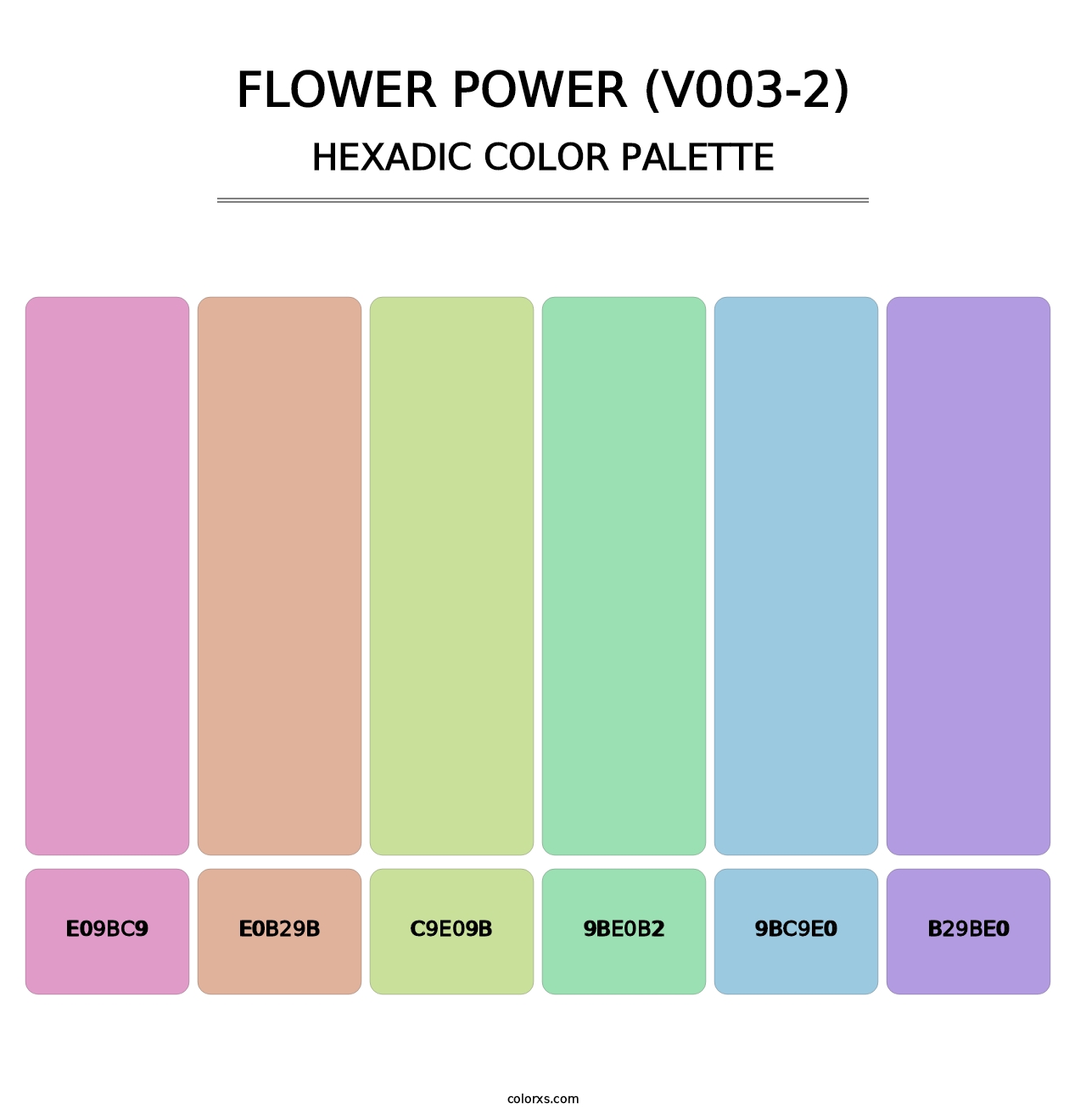 Flower Power (V003-2) - Hexadic Color Palette