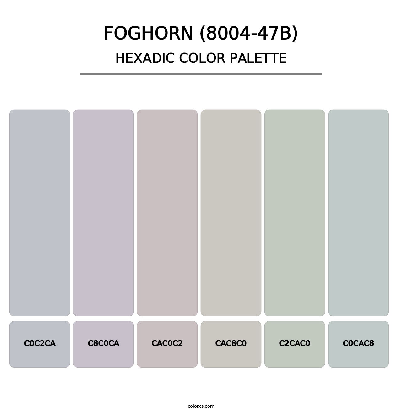 Foghorn (8004-47B) - Hexadic Color Palette