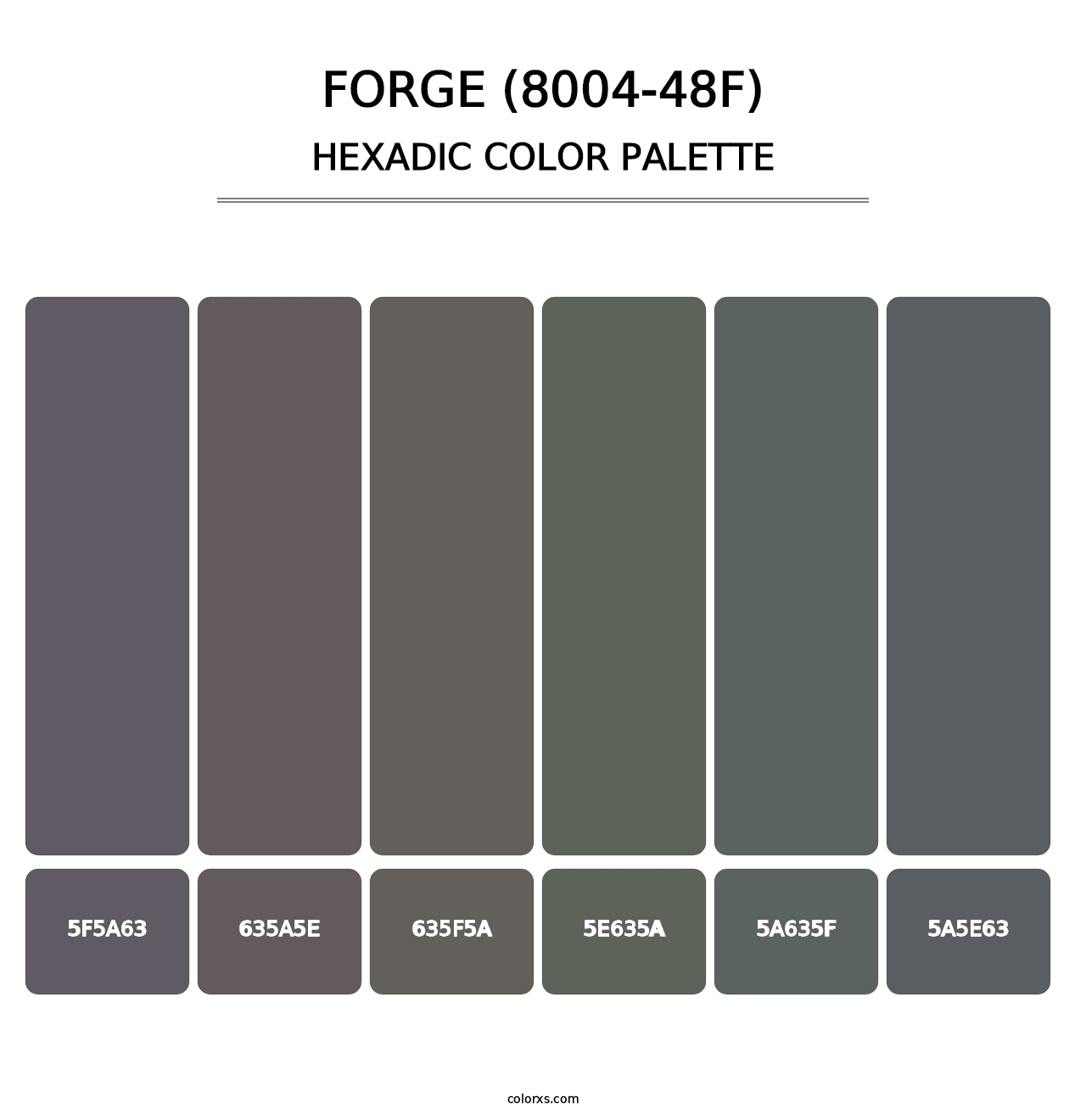 Forge (8004-48F) - Hexadic Color Palette