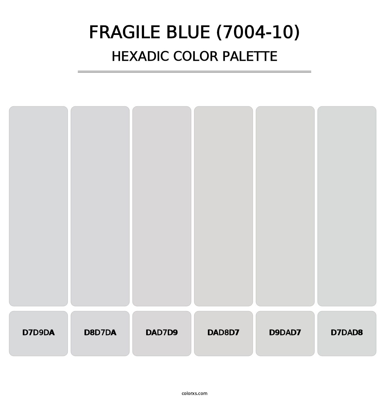 Fragile Blue (7004-10) - Hexadic Color Palette