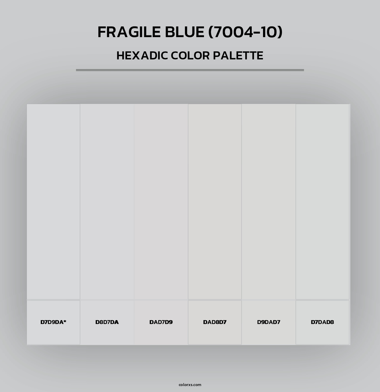 Fragile Blue (7004-10) - Hexadic Color Palette