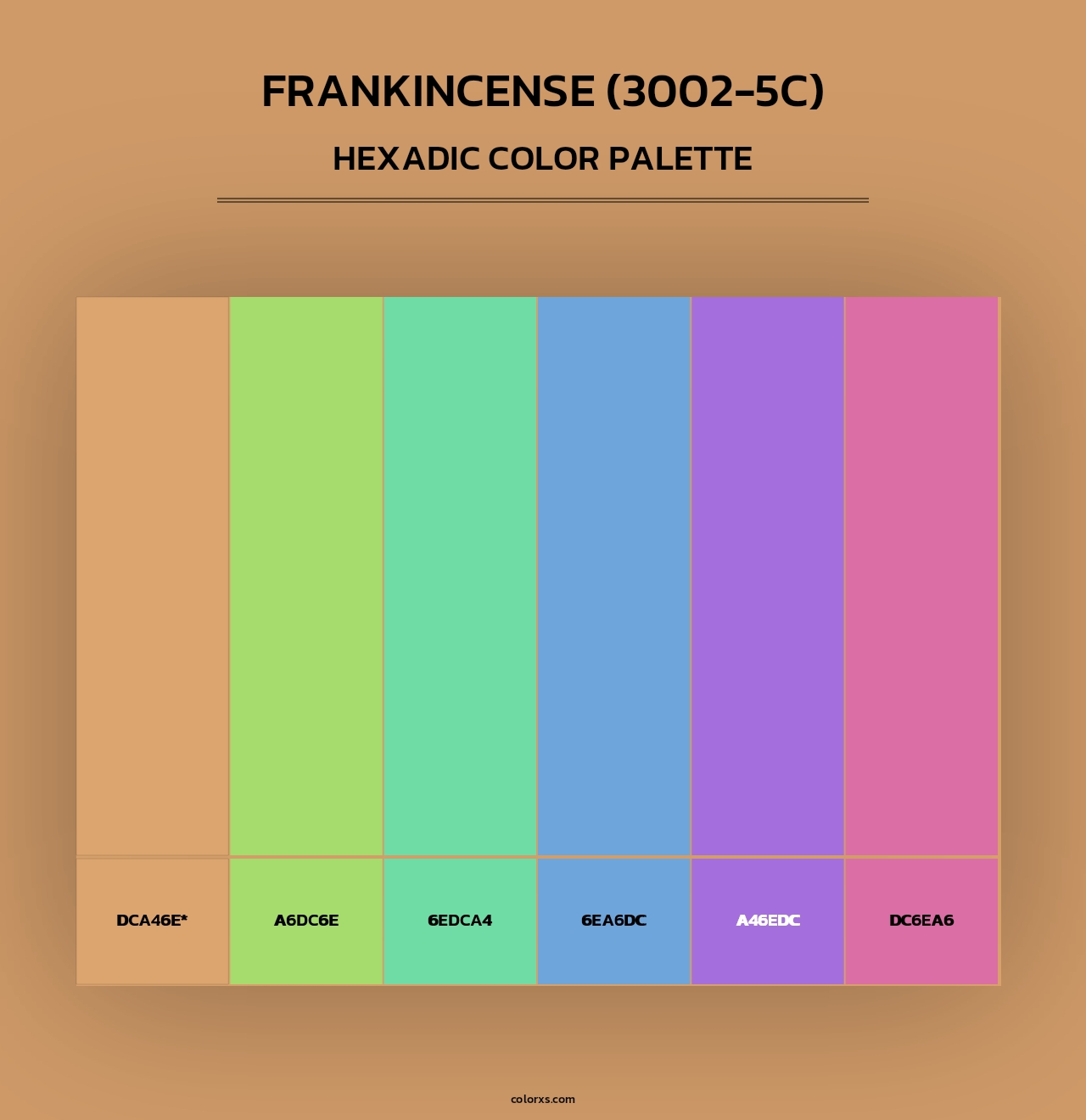 Frankincense (3002-5C) - Hexadic Color Palette