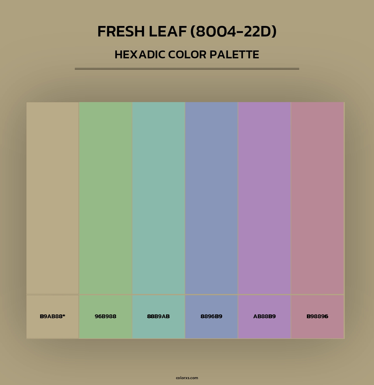 Fresh Leaf (8004-22D) - Hexadic Color Palette