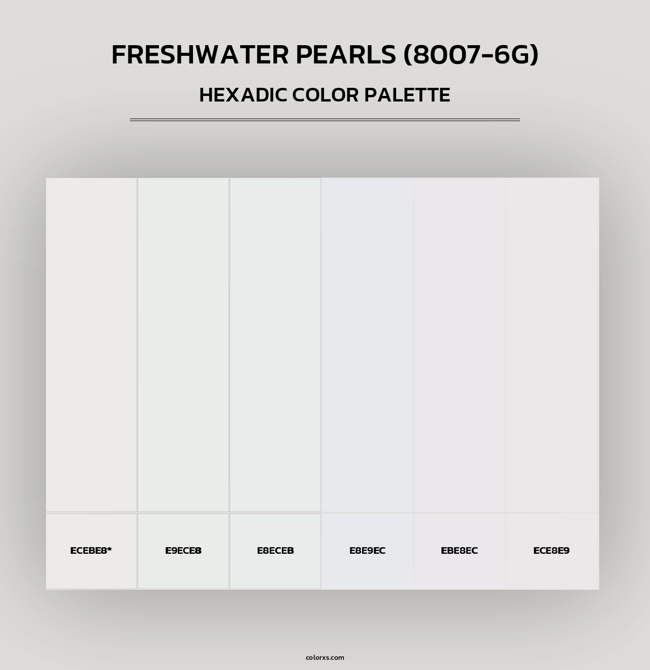 Freshwater Pearls (8007-6G) - Hexadic Color Palette