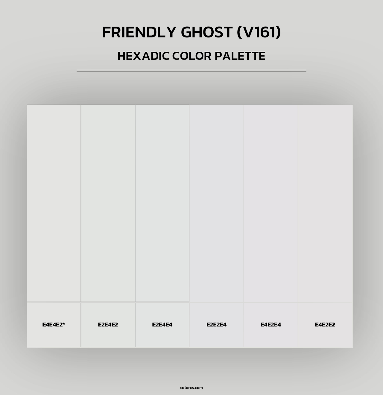 Friendly Ghost (V161) - Hexadic Color Palette