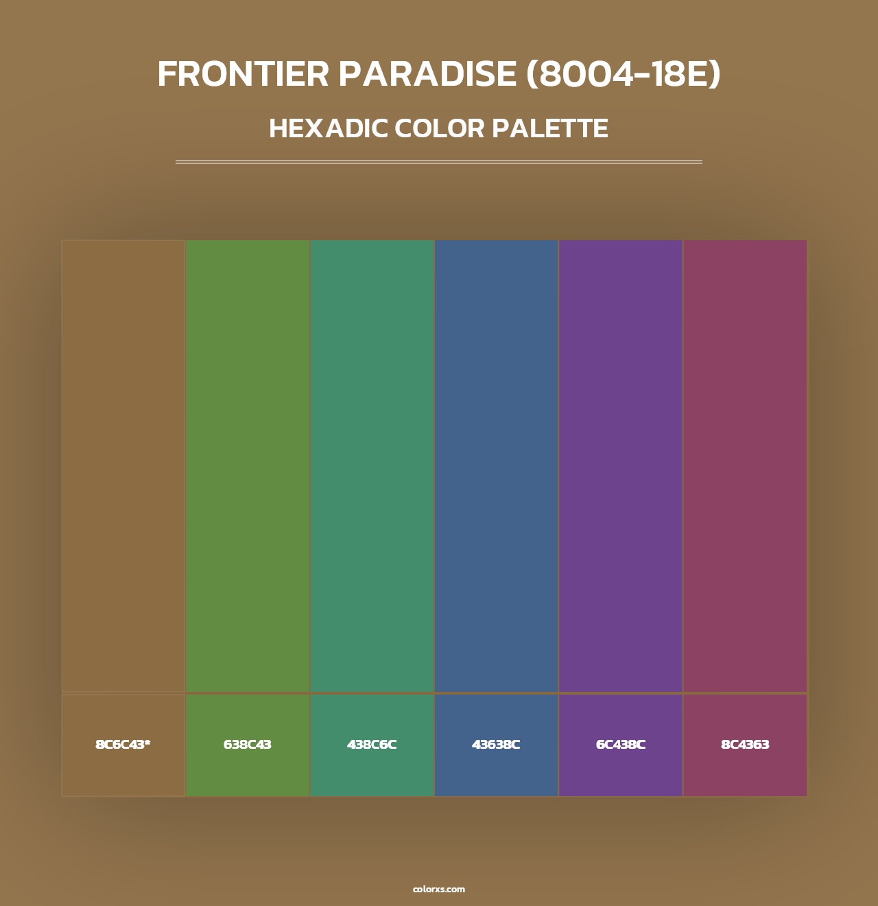 Frontier Paradise (8004-18E) - Hexadic Color Palette