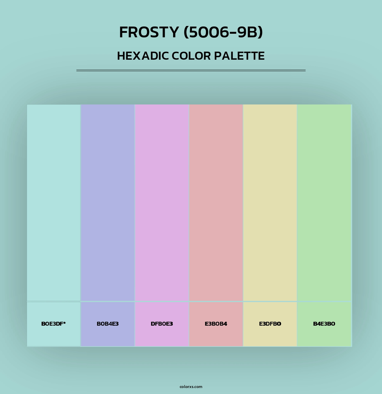 Frosty (5006-9B) - Hexadic Color Palette