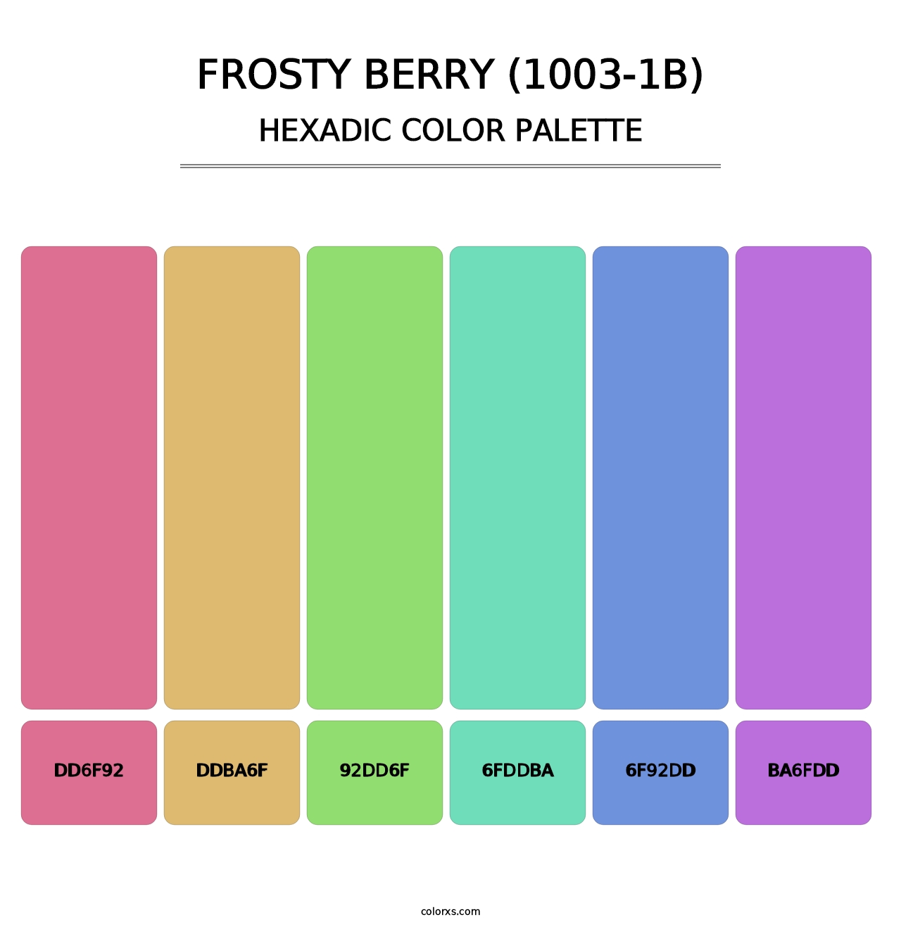 Frosty Berry (1003-1B) - Hexadic Color Palette