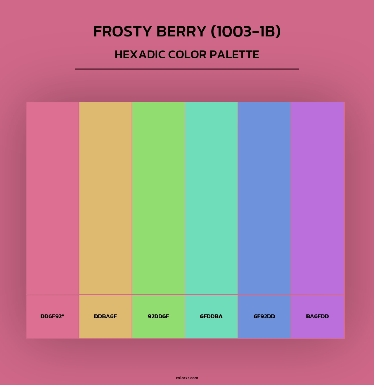 Frosty Berry (1003-1B) - Hexadic Color Palette
