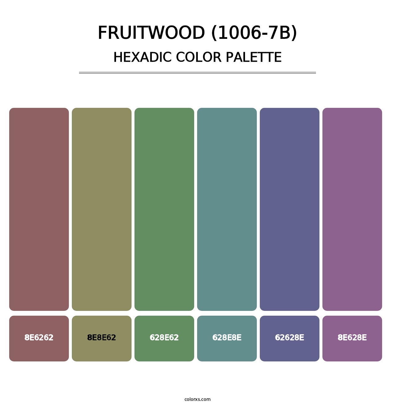 Fruitwood (1006-7B) - Hexadic Color Palette