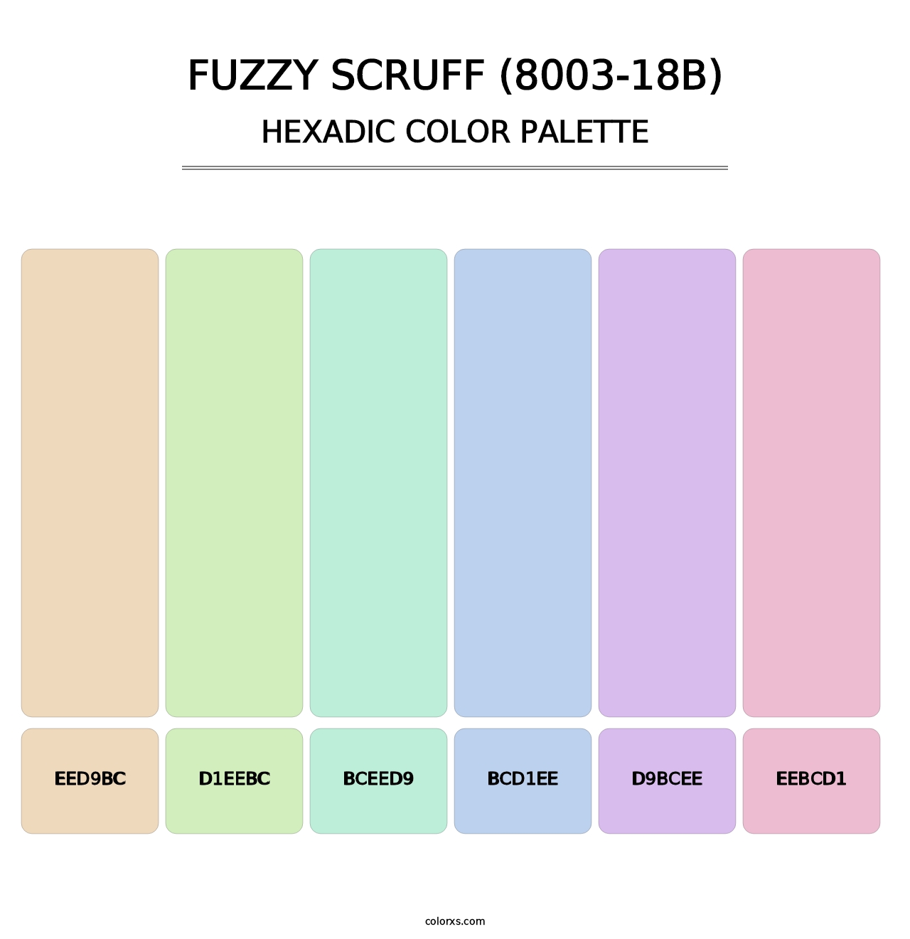 Fuzzy Scruff (8003-18B) - Hexadic Color Palette
