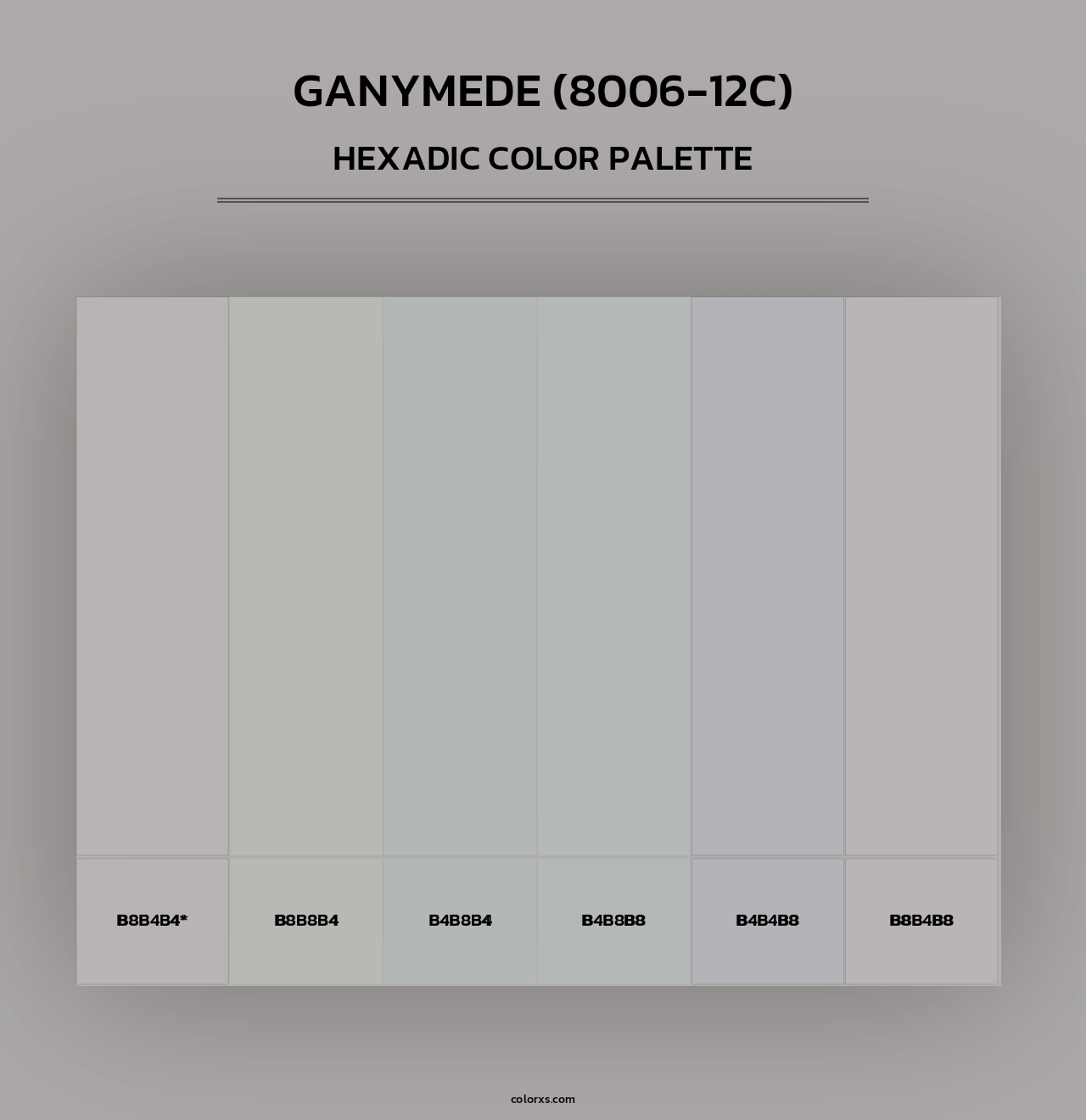 Ganymede (8006-12C) - Hexadic Color Palette