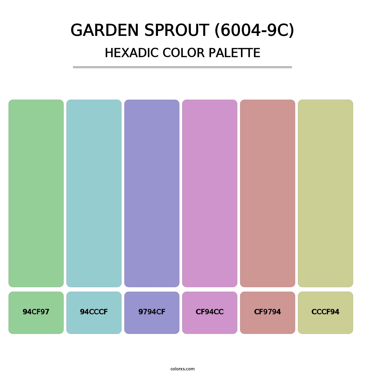 Garden Sprout (6004-9C) - Hexadic Color Palette