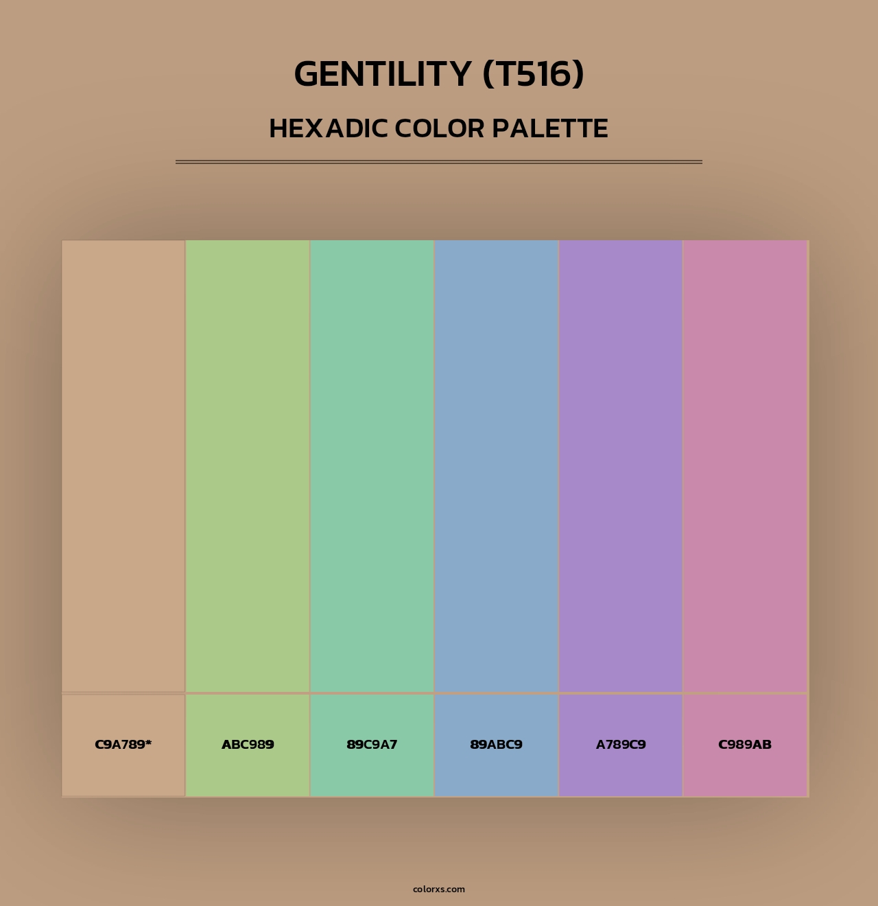 Gentility (T516) - Hexadic Color Palette