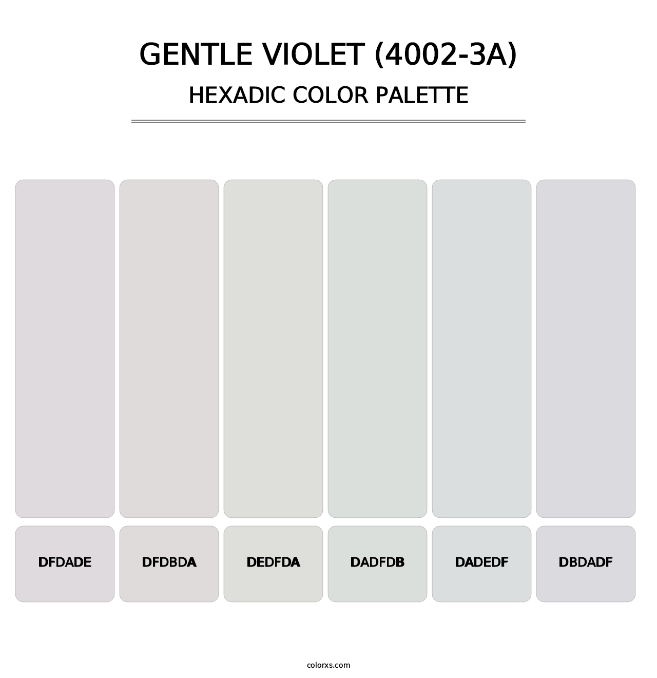 Gentle Violet (4002-3A) - Hexadic Color Palette