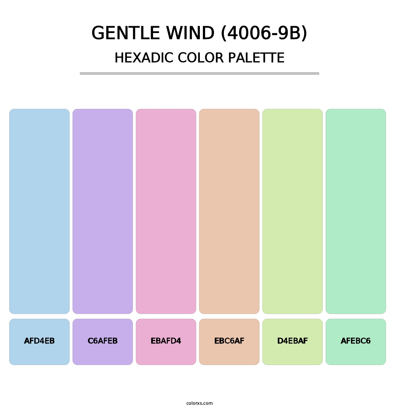 Gentle Wind (4006-9B) - Hexadic Color Palette