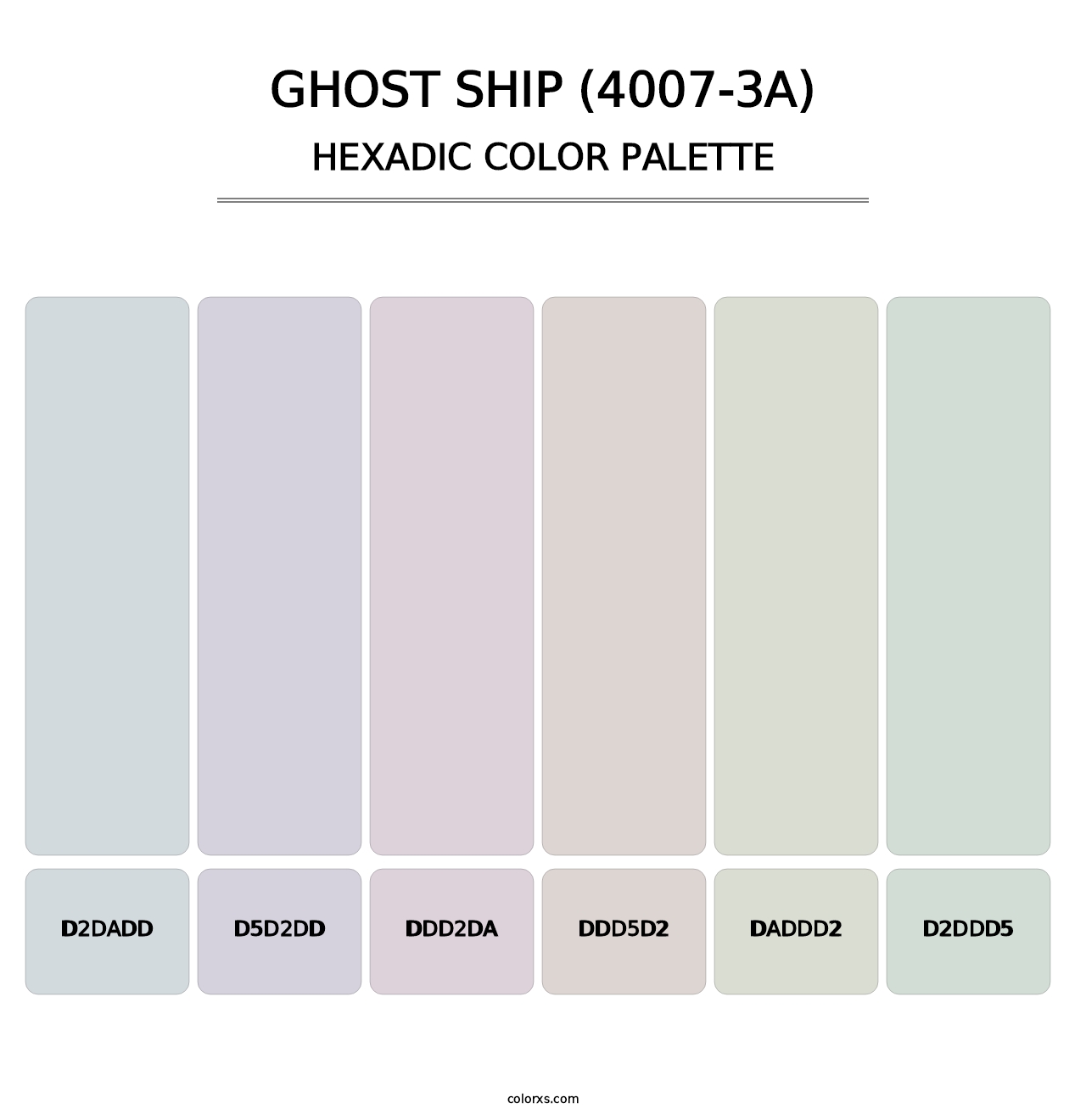 Ghost Ship (4007-3A) - Hexadic Color Palette