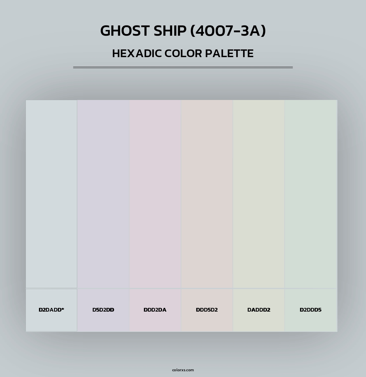 Ghost Ship (4007-3A) - Hexadic Color Palette