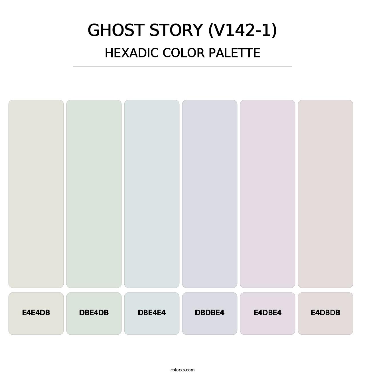 Ghost Story (V142-1) - Hexadic Color Palette