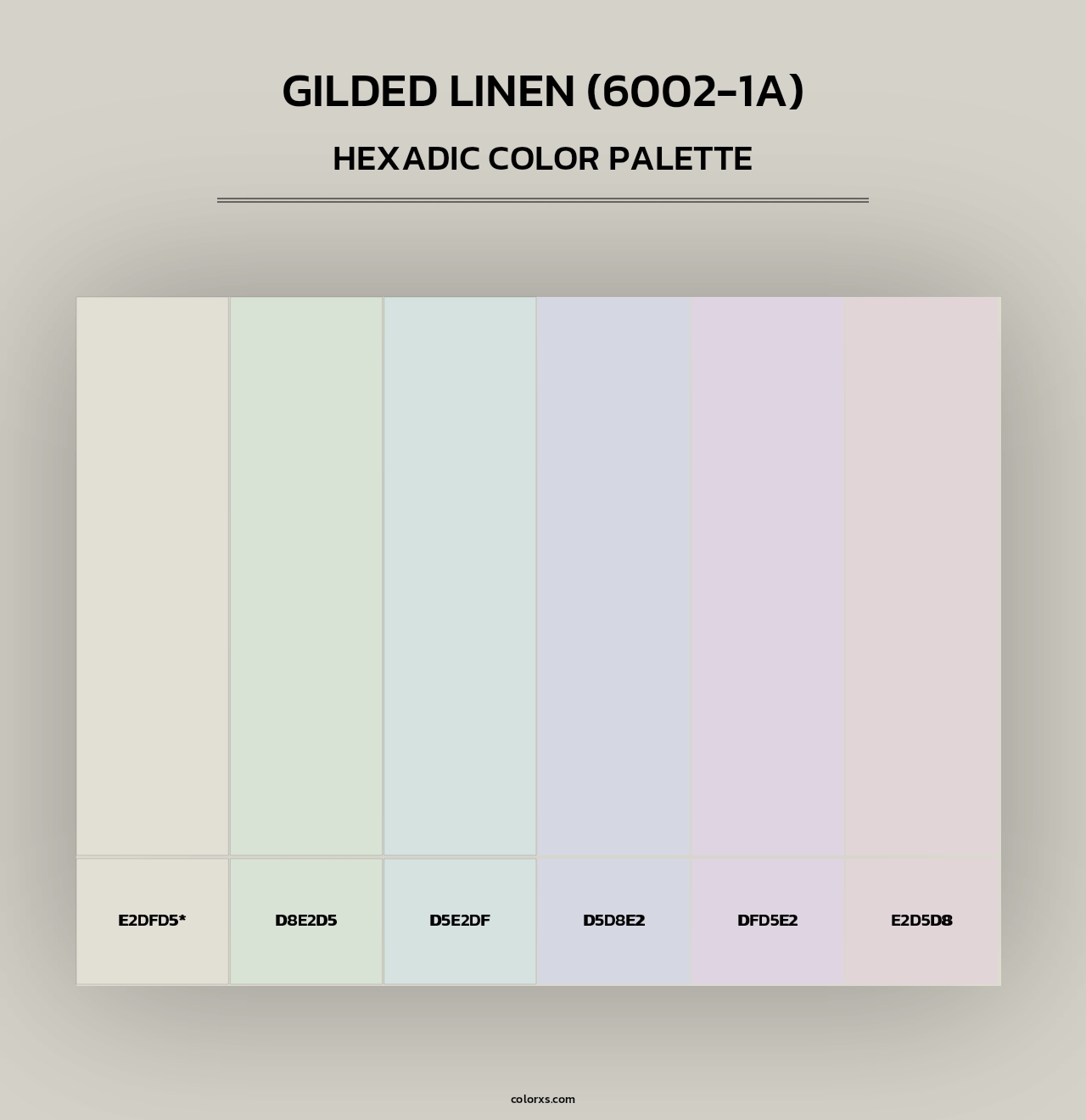 Gilded Linen (6002-1A) - Hexadic Color Palette