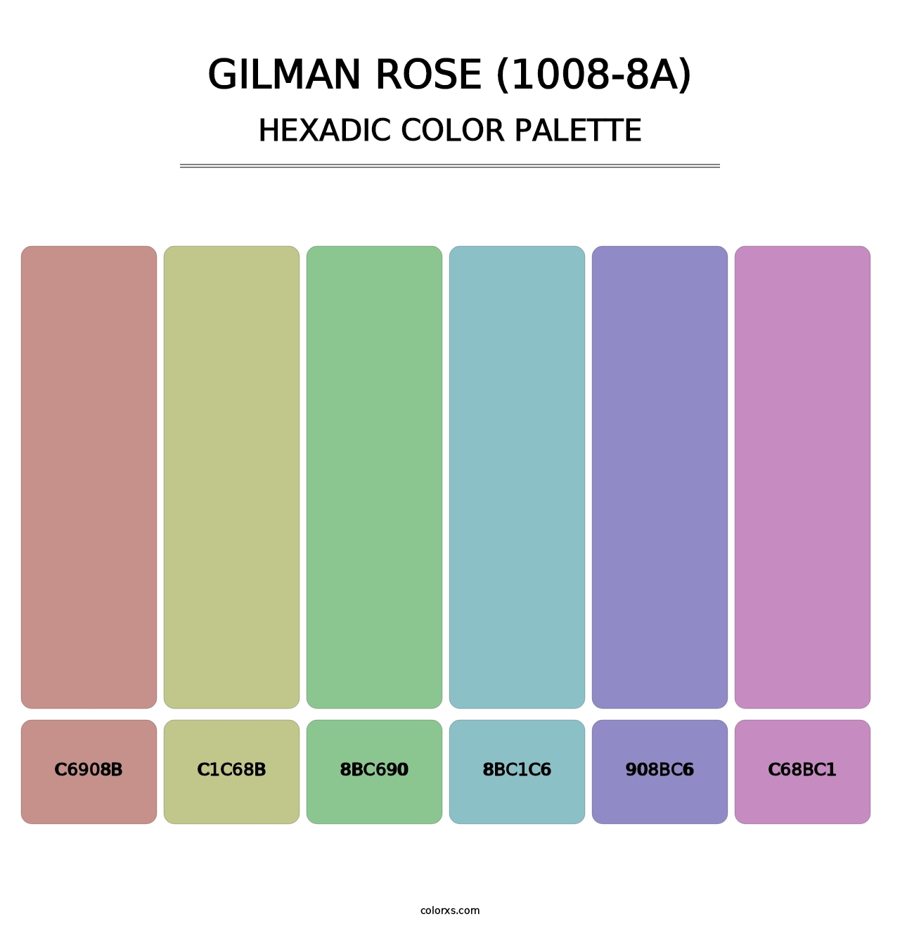 Gilman Rose (1008-8A) - Hexadic Color Palette